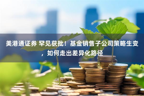 美港通证券 罕见获批！基金销售子公司策略生变，如何走出差异化路径