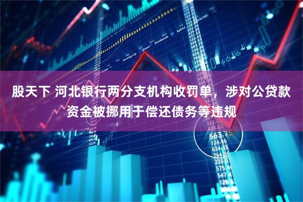 股天下 河北银行两分支机构收罚单，涉对公贷款资金被挪用于偿还债务等违规