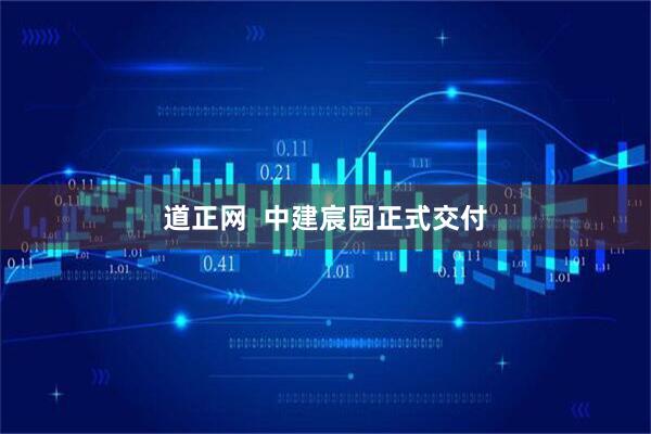 道正网  中建宸园正式交付